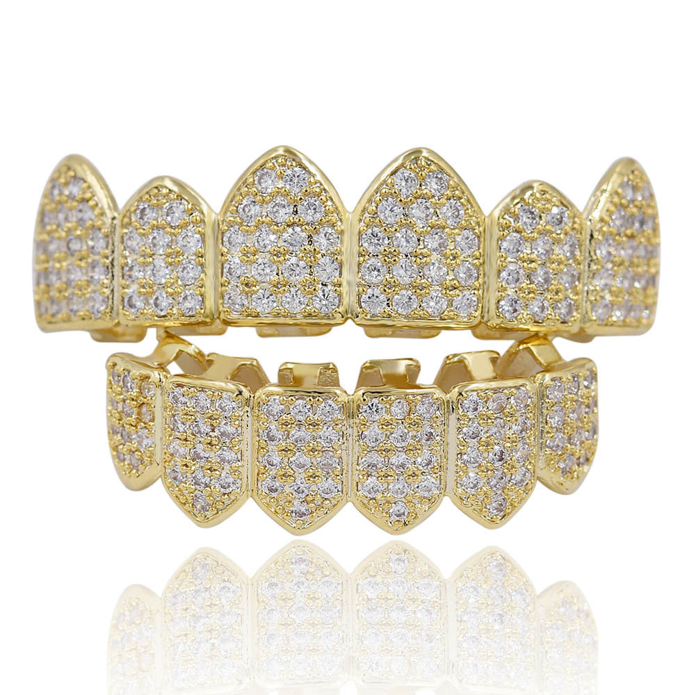 CZ Round Cut Grillz Set