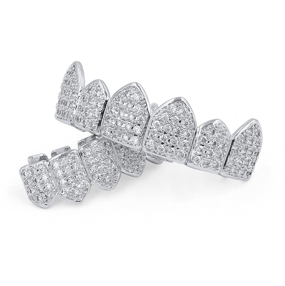 CZ Round Cut Grillz Set