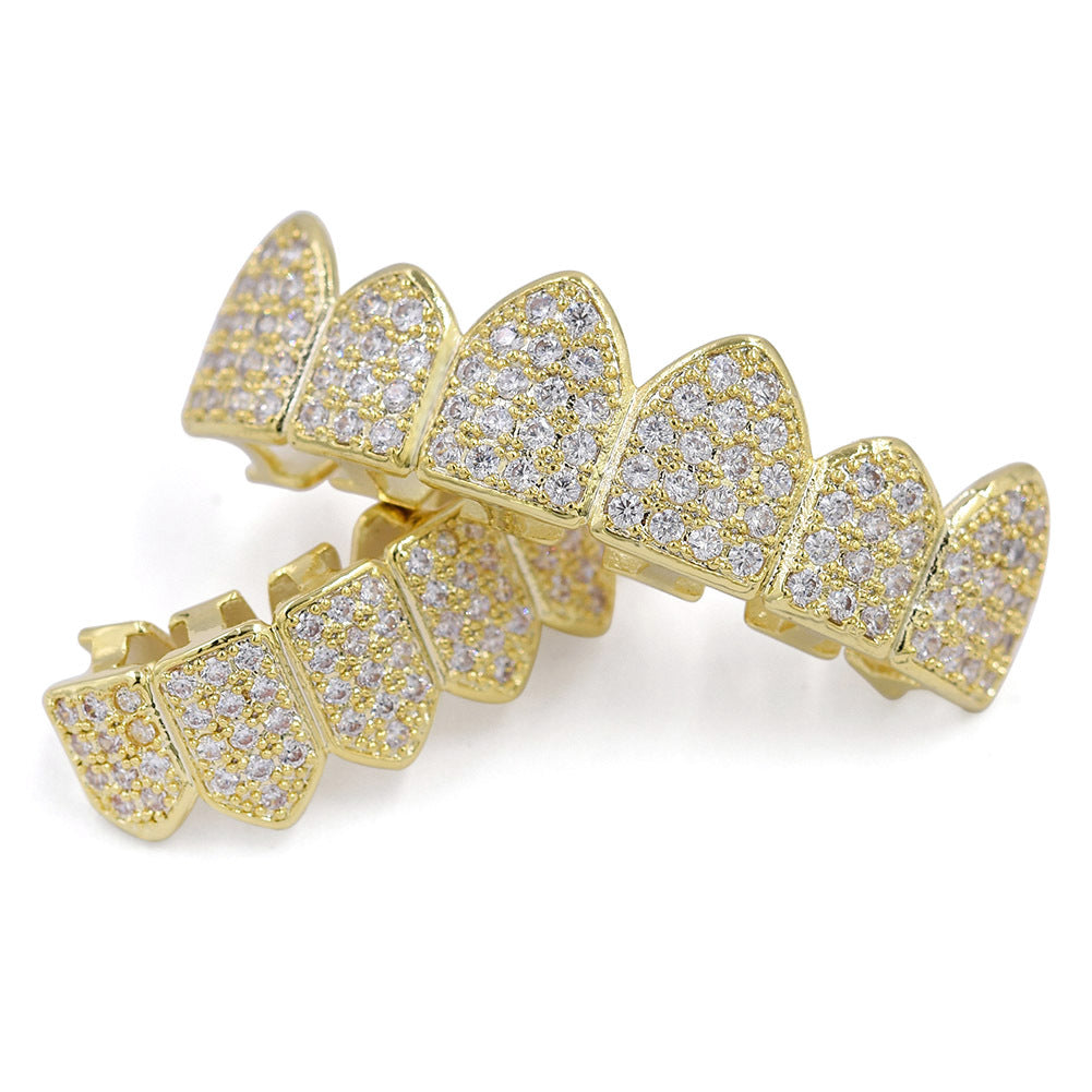 CZ Round Cut Grillz Set