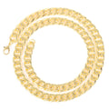 Classic Cuban Link Chain Necklace in Gold & Silver Tone