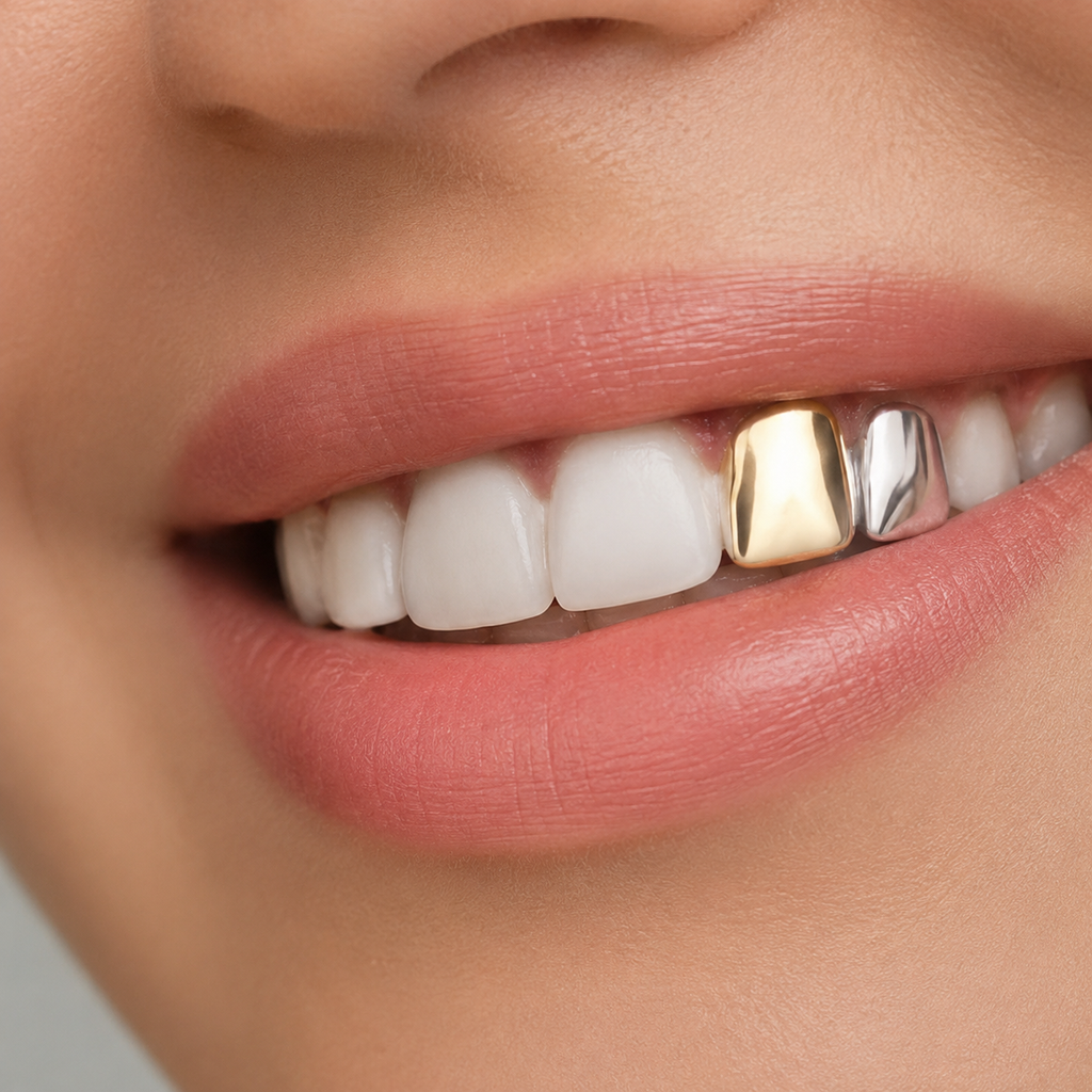 Plain Metal Tooth Cap Grillz