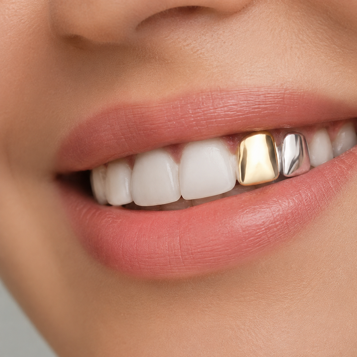 Plain Metal Tooth Cap Grillz