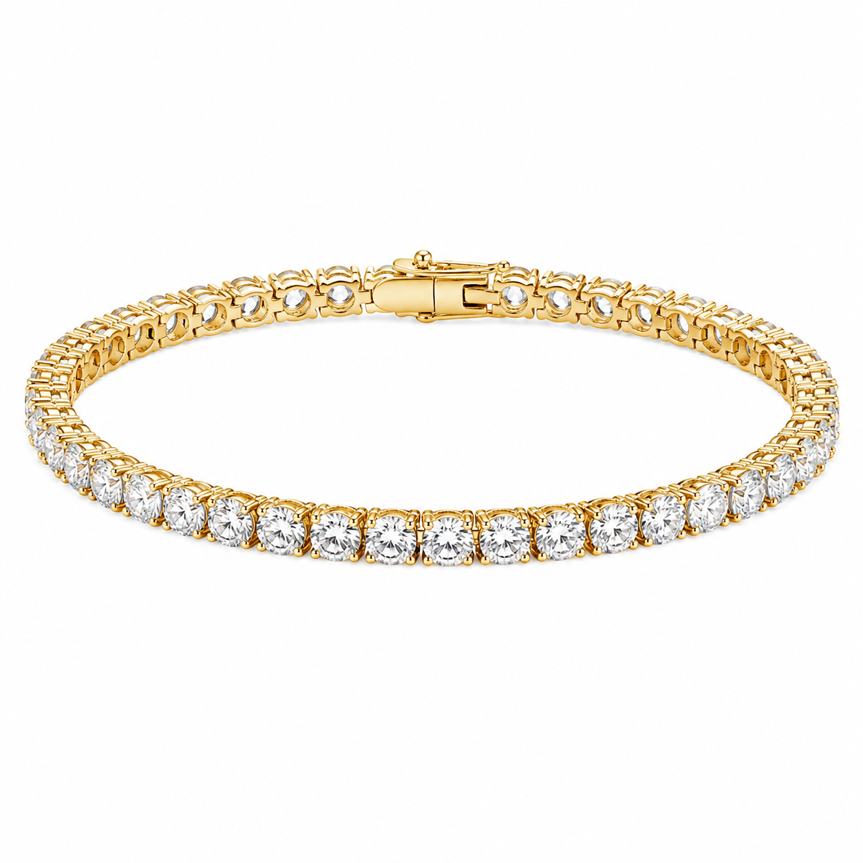 3mm / 4mm / 5mm CZ Tennis Bracelet - 8 Inch
