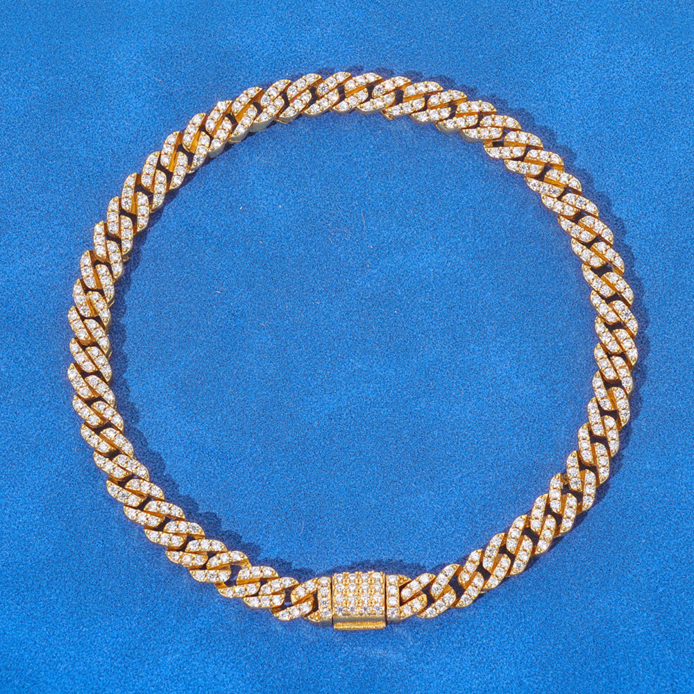 5mm/8inch S925 Moissanite Cuban Link Bracelet