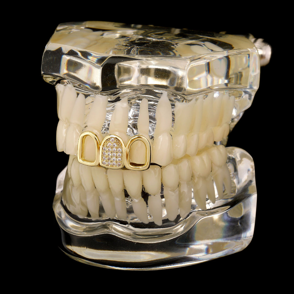 CZ Three Tooth Grillz