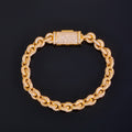 8mm/8inch S925 Moissanite Iced Link Bracelet