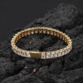 6mm/8inch CZ Iced Baguette Tennis Bracelet