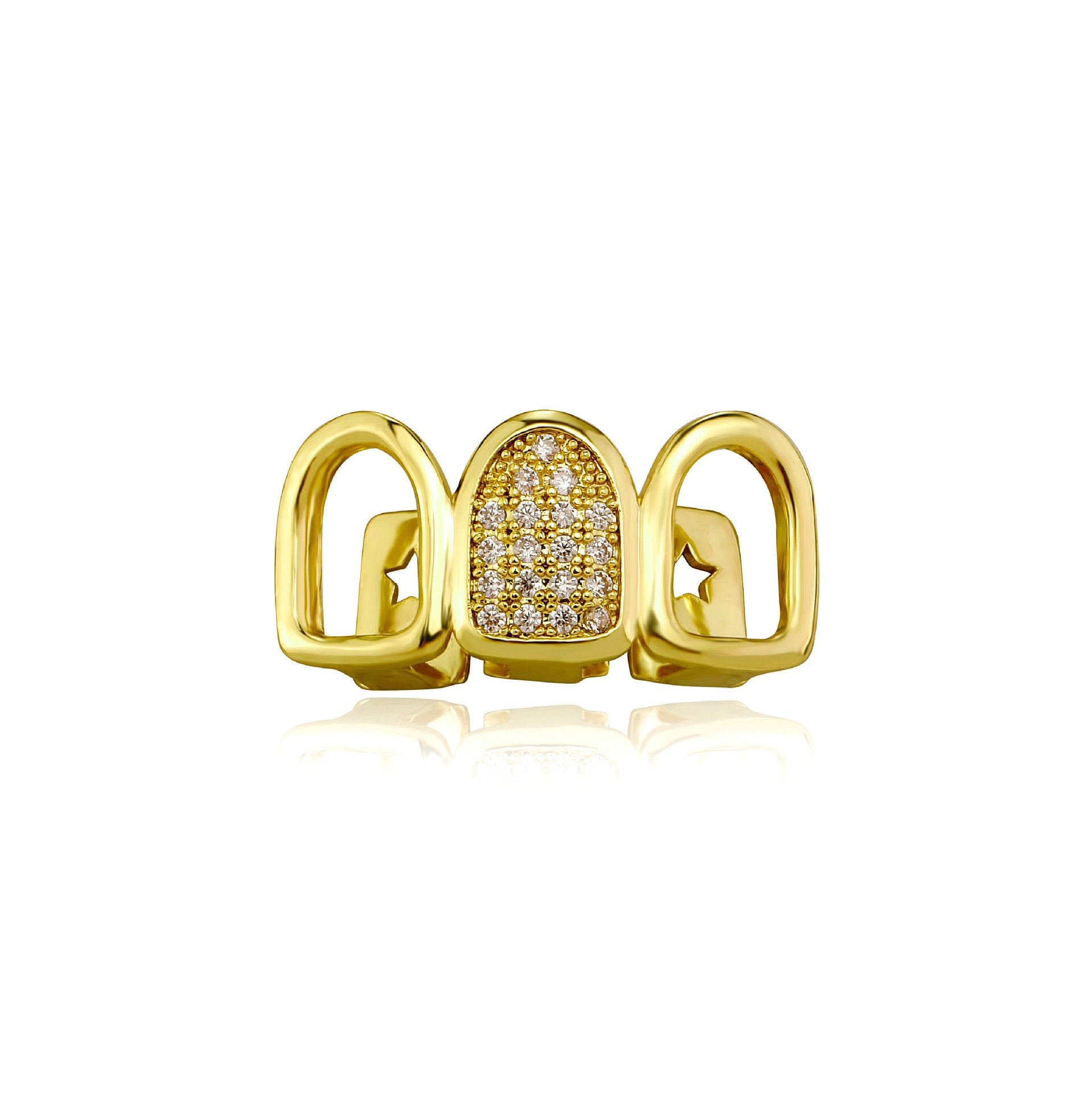 CZ Three Tooth Grillz