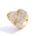 S925 Moissanite Cross Statement Ring