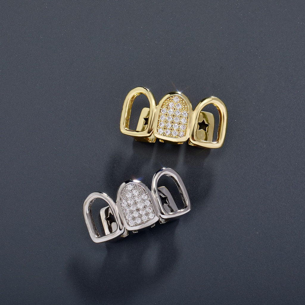 CZ Three Tooth Grillz