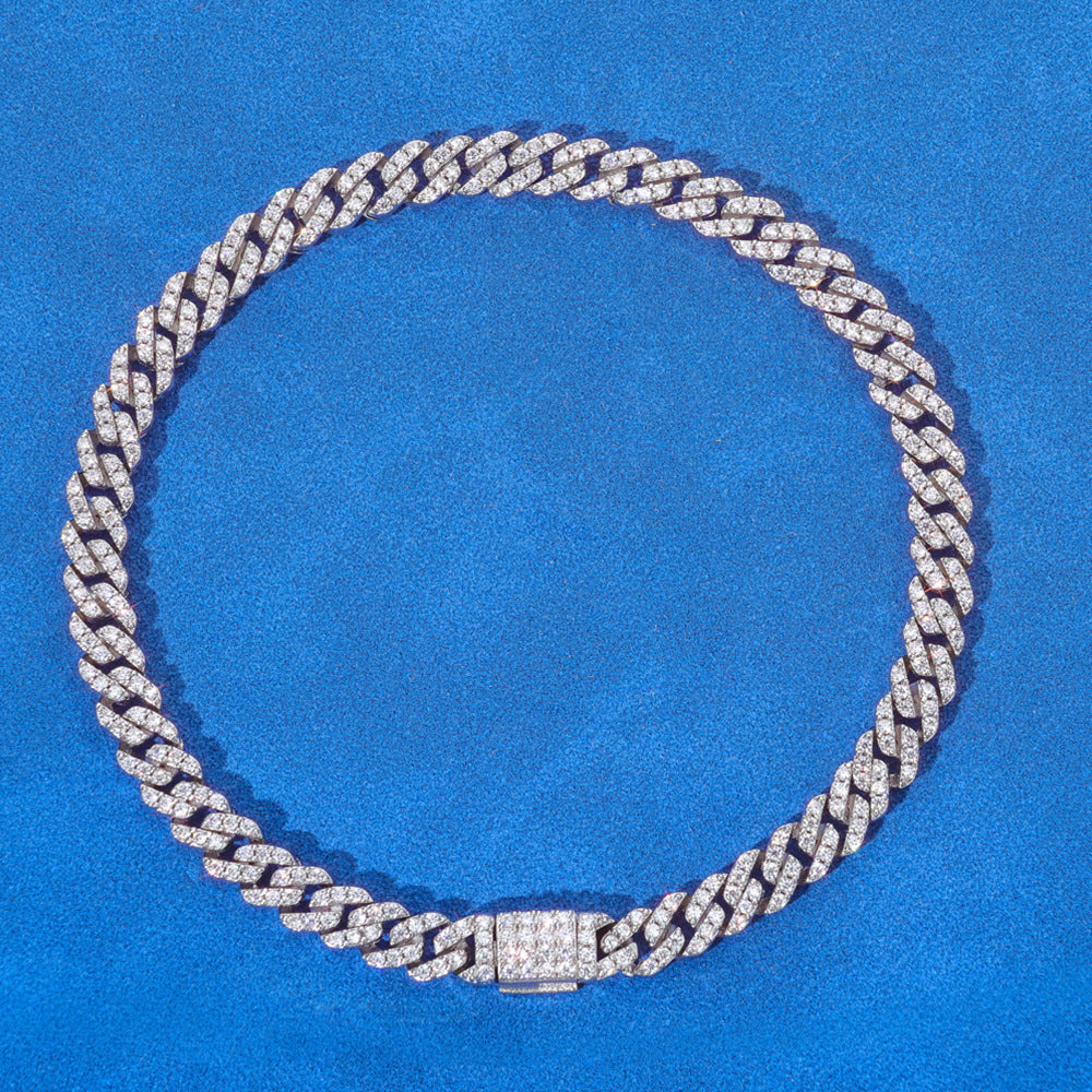 5mm/8inch S925 Moissanite Cuban Link Bracelet